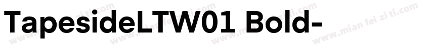 TapesideLTW01 Bold字体转换